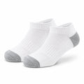 Chaussettes basses 35-38 en maille blanche et grise pour sport quotidien