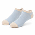 Chaussettes basses 43-46 en maille bleu clair et beige pour usage quotidien