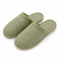 Chaussons ouverts 38/39 en textile tressé vert sauge pour intérieur