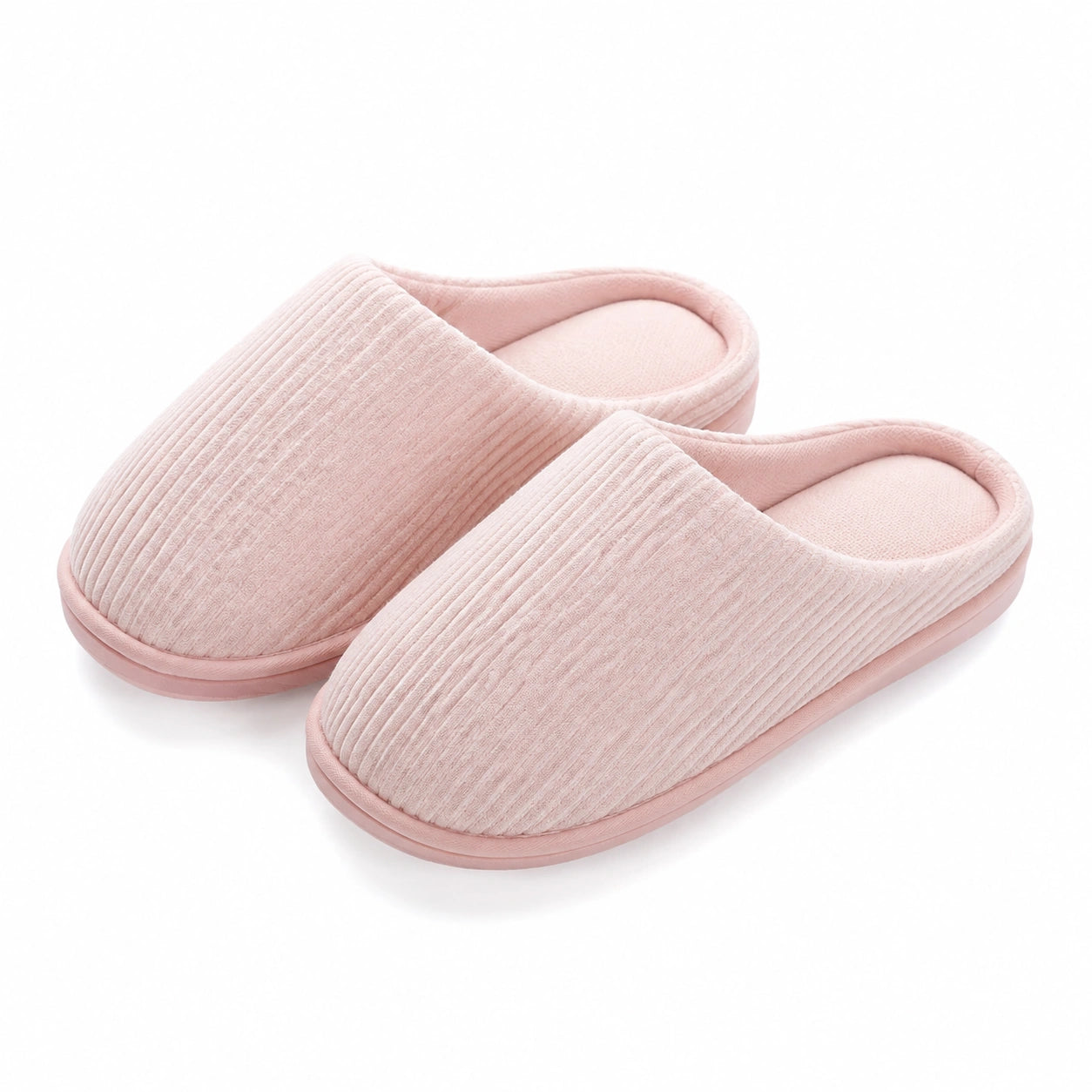Chaussons 40/41 en textile rose à enfiler pour intérieur