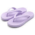 Tongs 42/43 en matière synthétique lilas à semelle rainurée pour plage et piscine