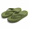 Tongs 38/39 en mousse synthétique vert olive - semelle texturée pour plage et piscine